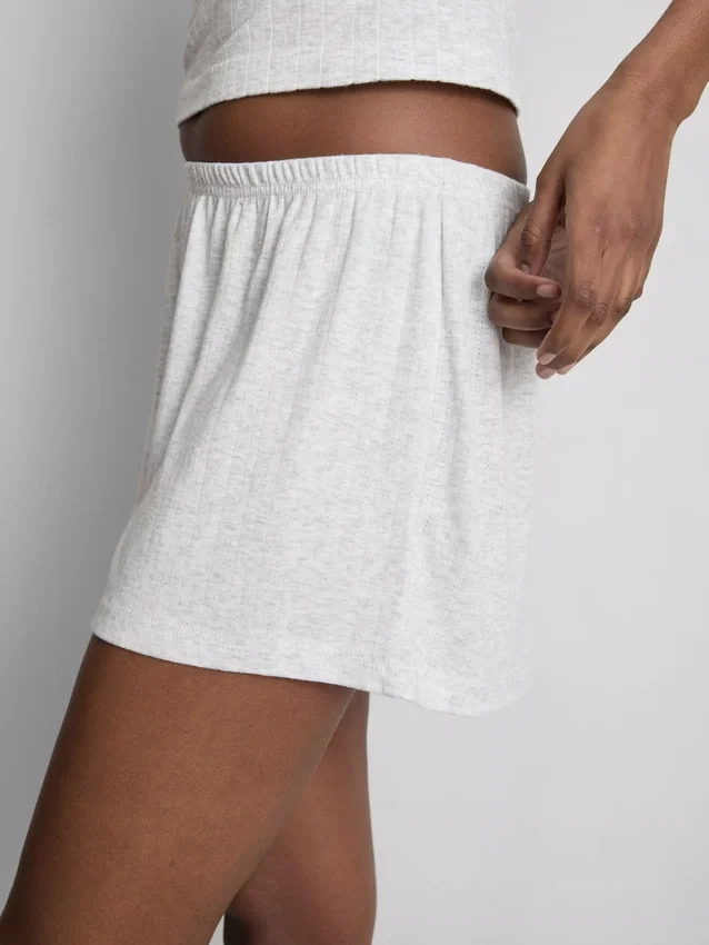 Pointelle pyjama shorts