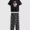 Pyjama's met print van Buffy the Vampire Slayer