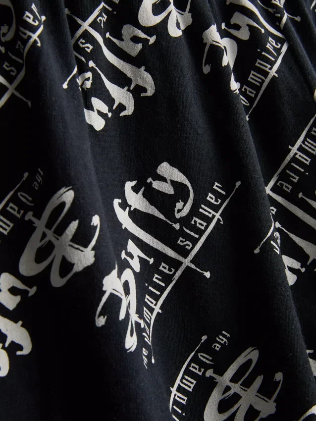 Pyjama's met print van Buffy the Vampire Slayer