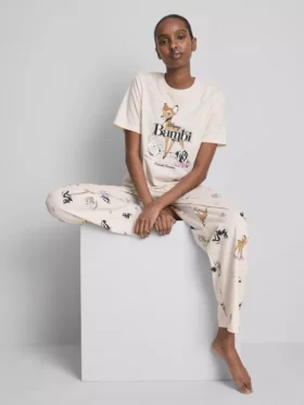 Pyjama's met print van Disney, gemaakt van een katoenmix