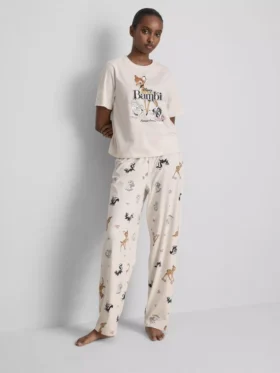 Pyjama’s met print van Disney, gemaakt van een katoenmix