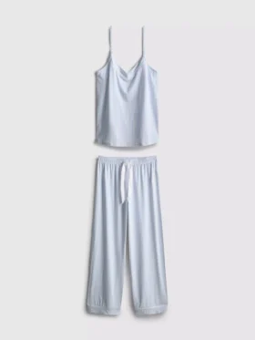 Pyjama's met satijnen strik en print