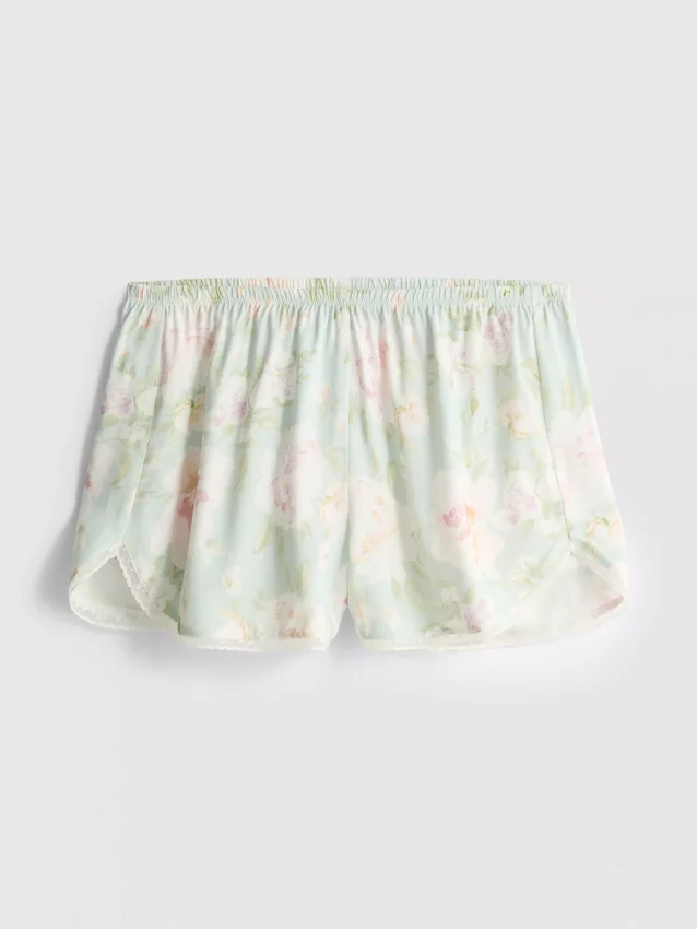 Pyjama-short met bloemenprint