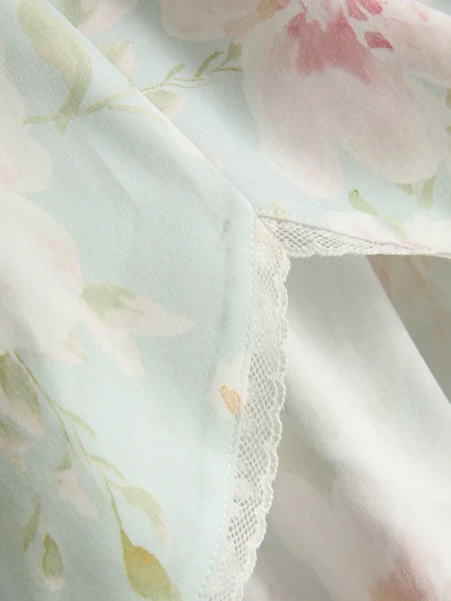 Pyjama-short met bloemenprint