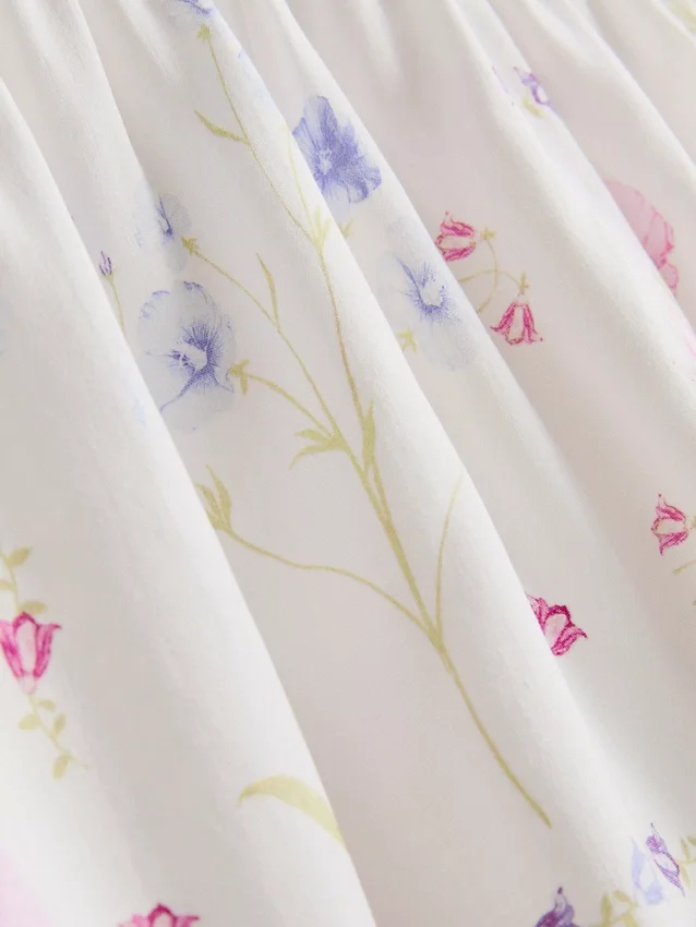 Pyjama-short met bloemenprint