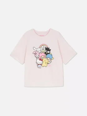 Pyjama-top met Hello Kitty- en vriendenprint