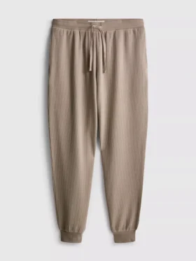 Pyjamabroek met gestructureerde strepen