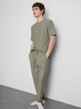 Pyjamabroek met textuur
