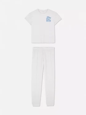 Pyjamaset met korte mouwen en print