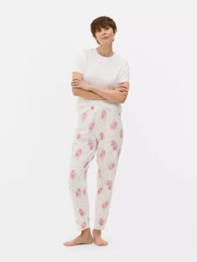 Pyjamaset met korte mouwen en print