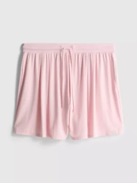 Pyjamashorts met trekkoord en hoog modaalgehalte