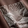 Rechthoekig katoenen T-shirt met print