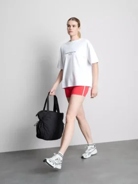 Relaxed katoenen T-shirt met print