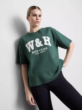 Relaxed katoenen T-shirt met print