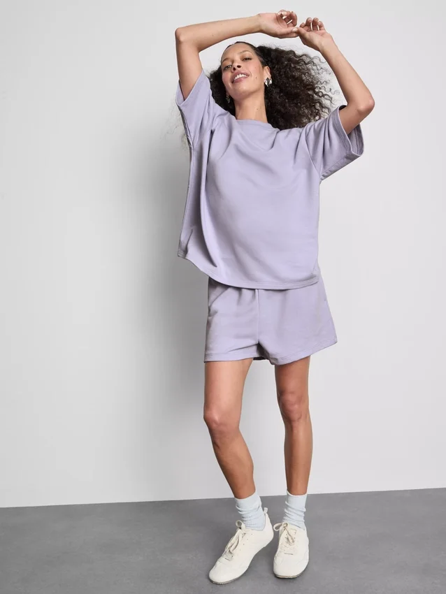 Relaxed T-shirt met hoog katoengehalte