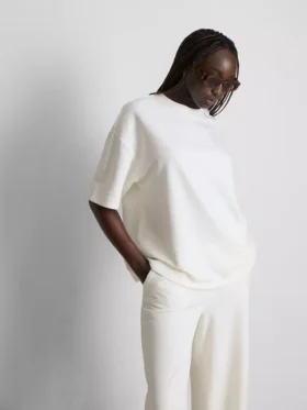 Relaxed T-shirt met hoog katoengehalte
