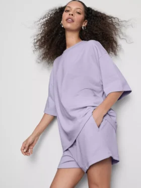 Relaxed T-shirt met hoog katoengehalte