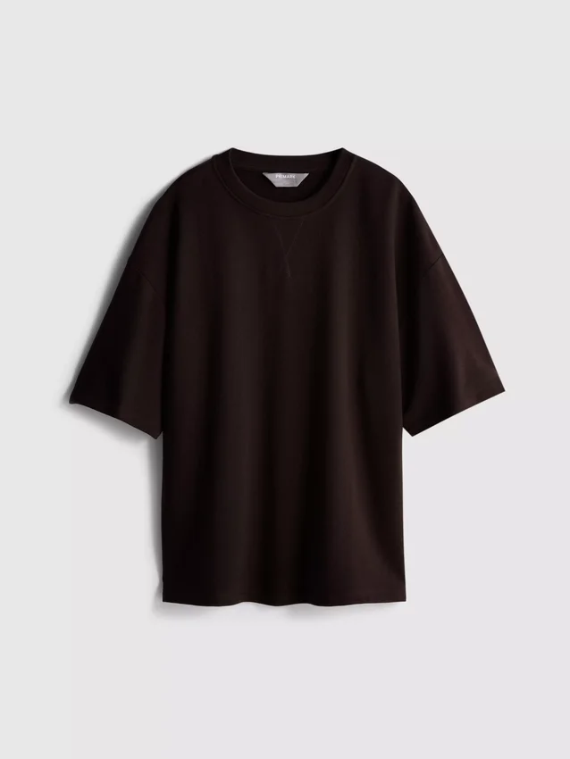 Relaxed T-shirt met hoog katoengehalte