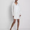 Relaxte boyfriend-nachthemd met print