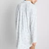 Relaxte boyfriend-nachthemd met print