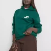 Relaxte hoodie in sportclubstijl