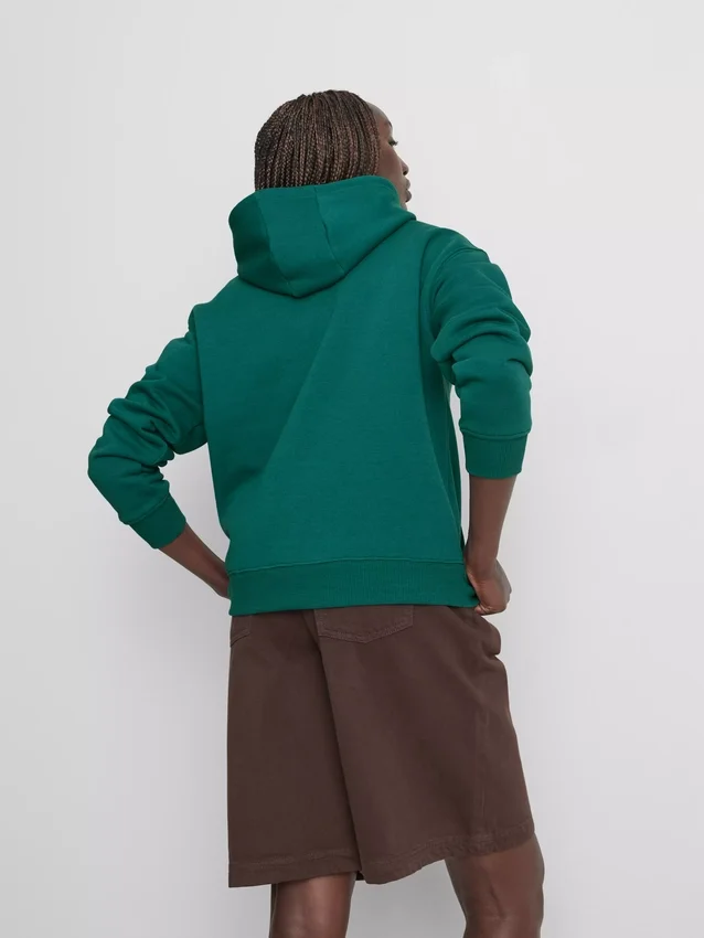 Relaxte hoodie in sportclubstijl