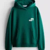 Relaxte hoodie in sportclubstijl