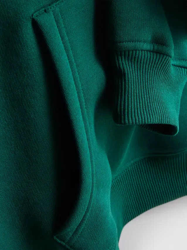 Relaxte hoodie in sportclubstijl