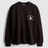 Relaxte hoodie van katoenmix met print