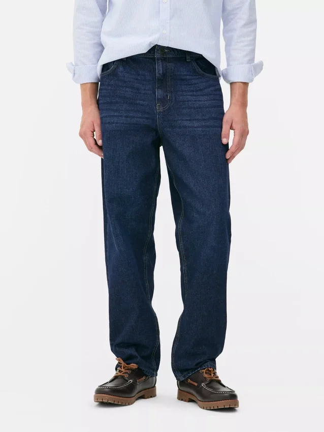 Relaxte jeans met hoge taille