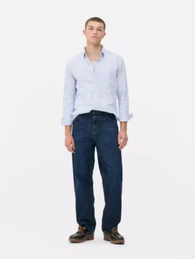 Relaxte jeans met hoge taille