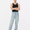 Relaxte jeans met hoge taille
