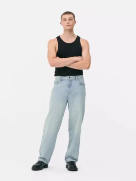 Relaxte jeans met hoge taille