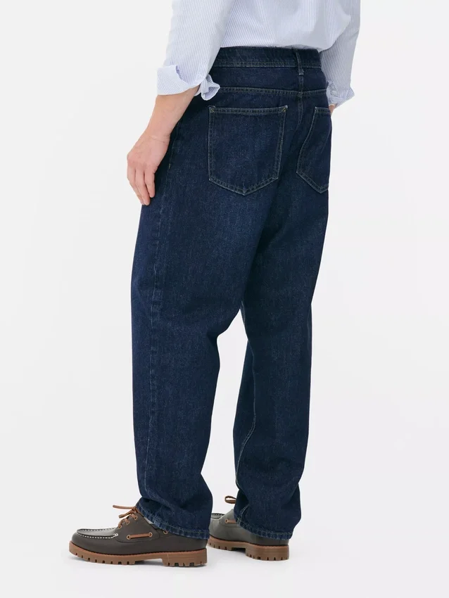 Relaxte jeans met hoge taille