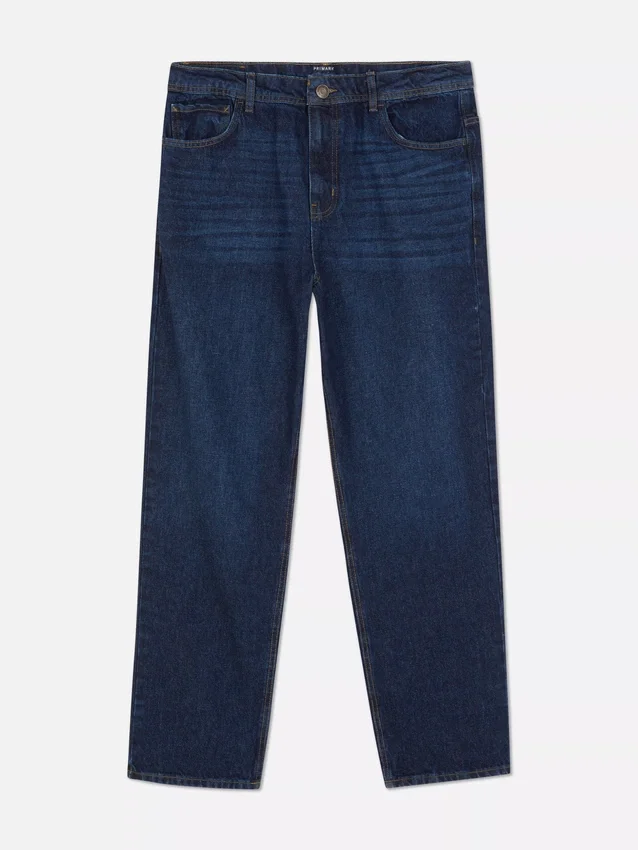 Relaxte jeans met hoge taille