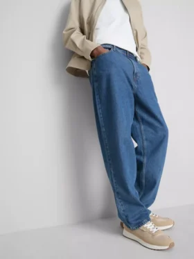 Relaxte jeans met middelhoge taille