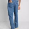 Relaxte jeans met middelhoge taille