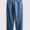 Relaxte jeans met middelhoge taille