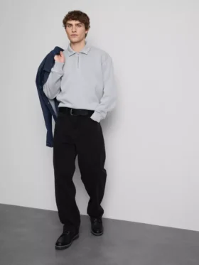 Relaxte jeans met middelhoge taille en rechte pijpen
