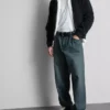 Relaxte jeans met middelhoge taille en rechte pijpen