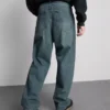 Relaxte jeans met middelhoge taille en rechte pijpen
