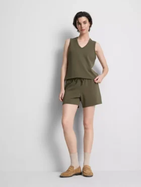 Relaxte short van een modalmix