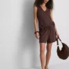 Relaxte short van een modalmix