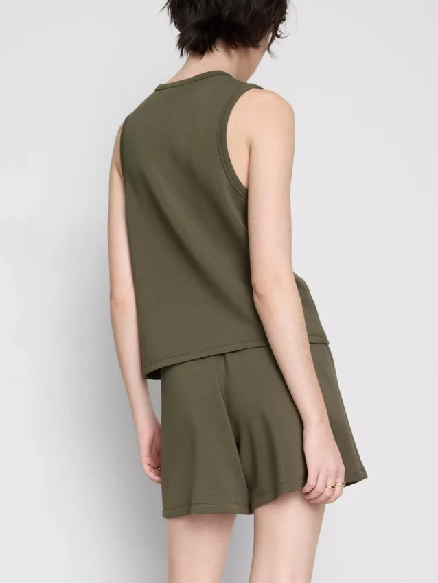 Relaxte short van een modalmix