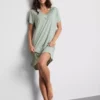 Relaxte slaap-T-shirt met veel modal
