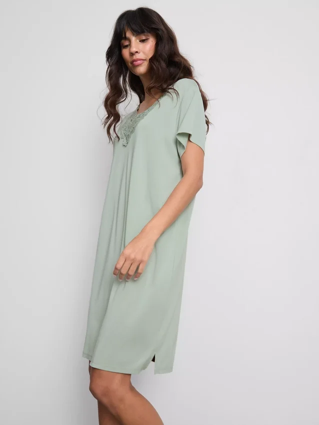 Relaxte slaap-T-shirt met veel modal