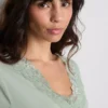 Relaxte slaap-T-shirt met veel modal