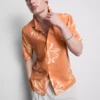 Resort-overhemd met abstracte bloemenprint
