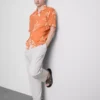 Resort-overhemd met abstracte bloemenprint