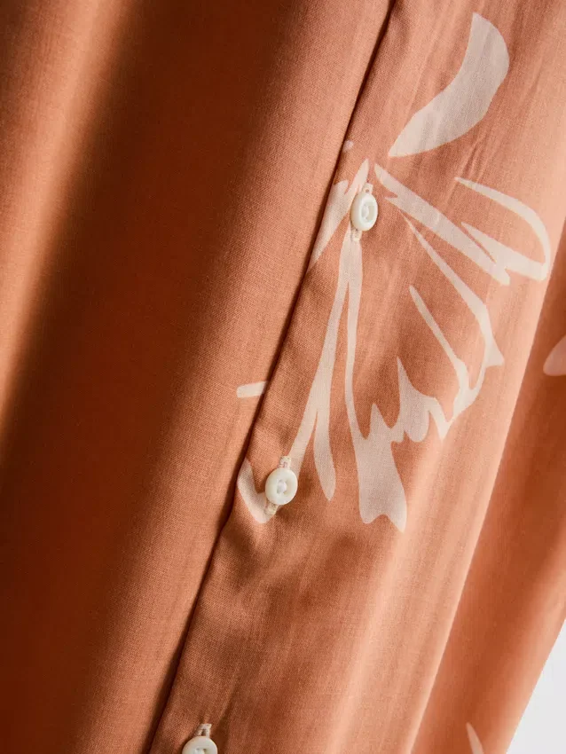 Resort-overhemd met abstracte bloemenprint